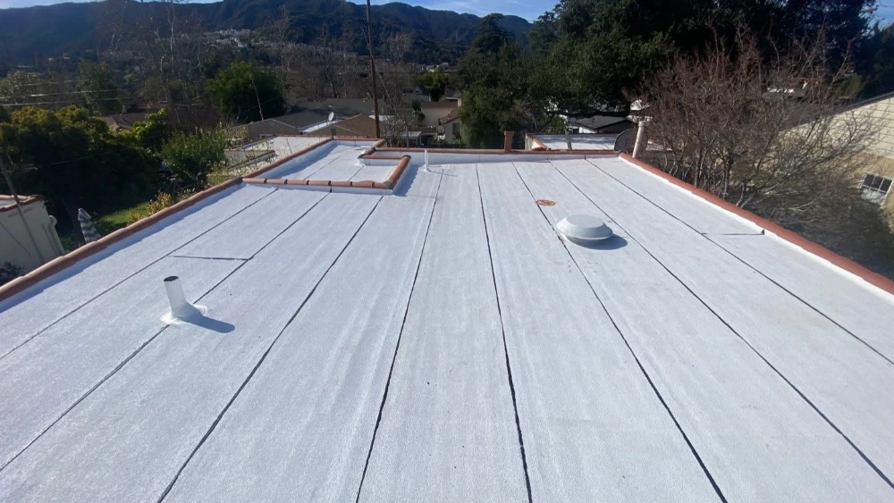 Flat roof repair job